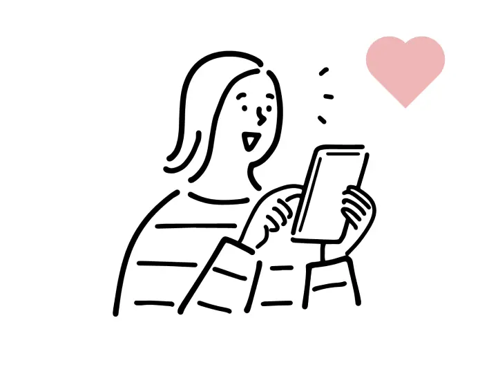 スマートフォンを使う女性