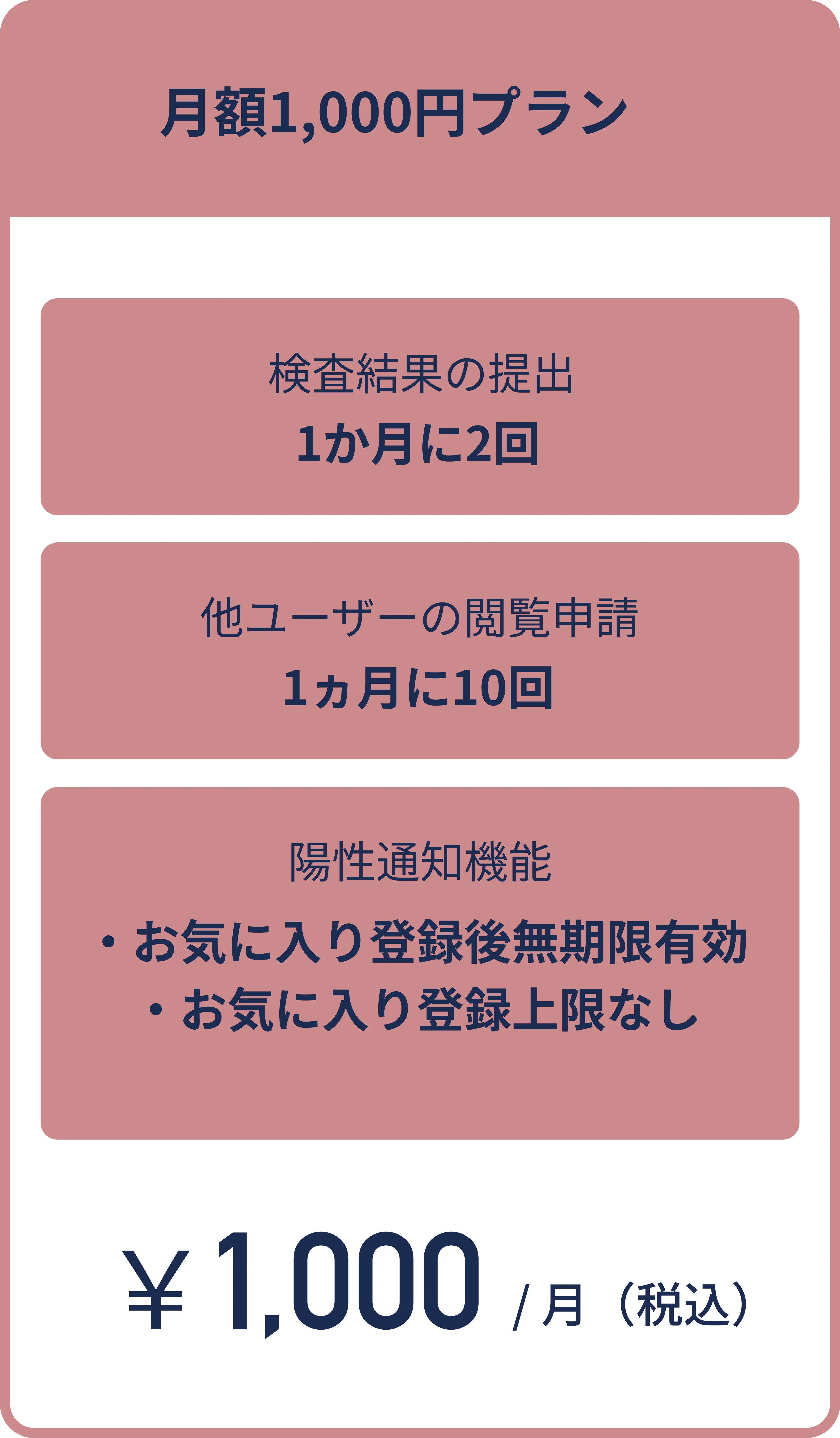 月額1000円プラン
